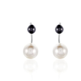 Boucles D'oreilles Pendantes Alyson Argent Blanc Céramique - Boucles d'oreilles fantaisie Femme | Histoire d’Or