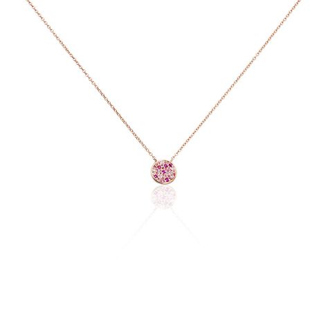 Collier Nelig Argent Rose Oxyde De Zirconium - Colliers fantaisie Femme | Histoire d&rsquo;Or