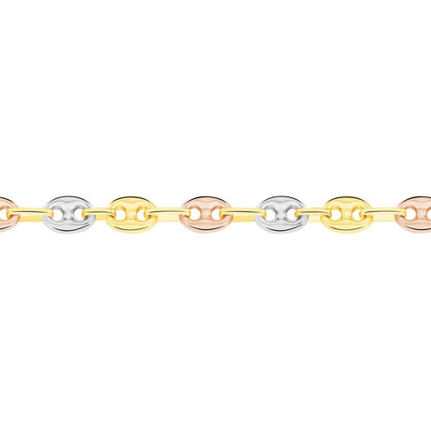 Collier Dami Maille Grain De Cafe Or Tricolore - Chaines Homme | Histoire d’Or