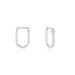 Créoles Oria Argent Blanc Oxyde De Zirconium - Boucles d'oreilles créoles Femme | Histoire d’Or
