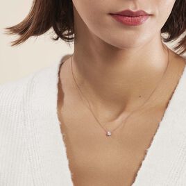 Collier Arum Or Rose Oxyde De Zirconium - Colliers Femme | Histoire d’Or