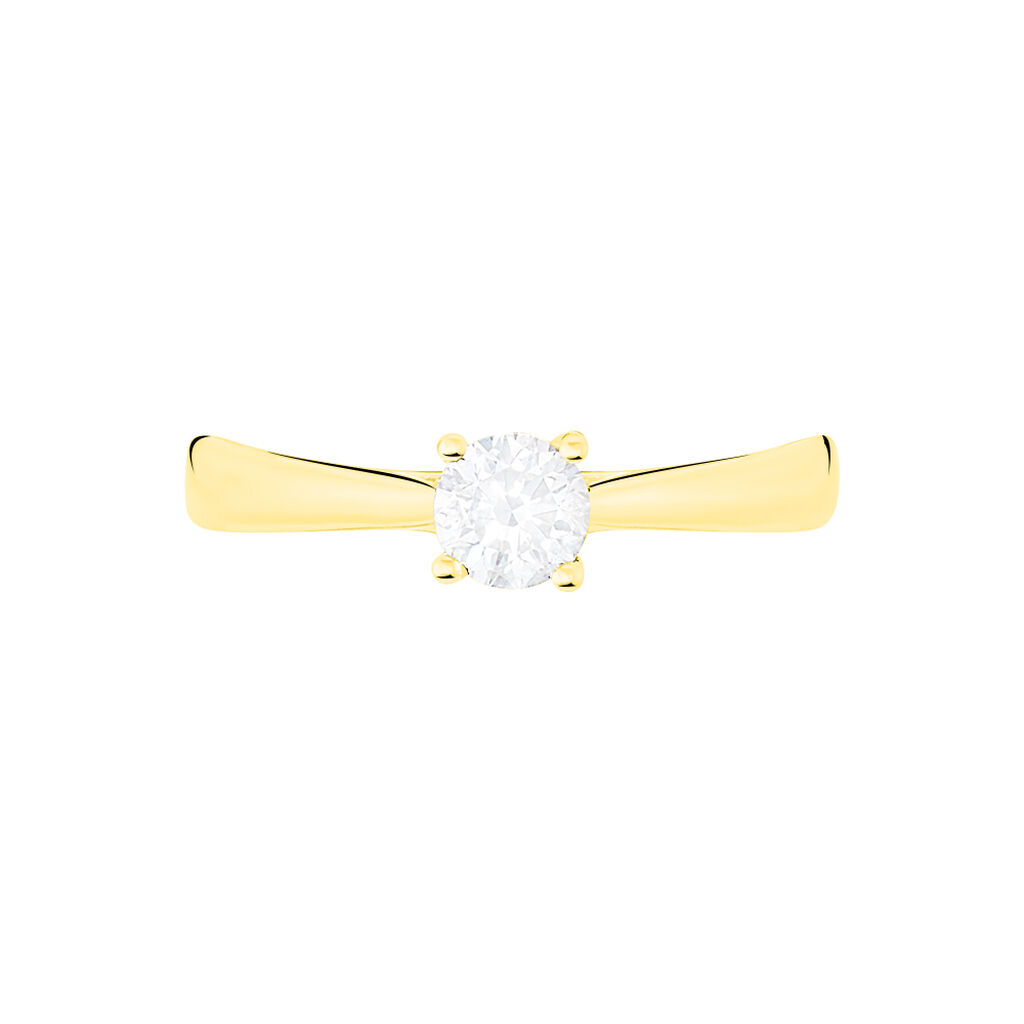 Bague Solitaire Victoria Or Jaune Diamant - Bagues solitaires Femme | Histoire d’Or