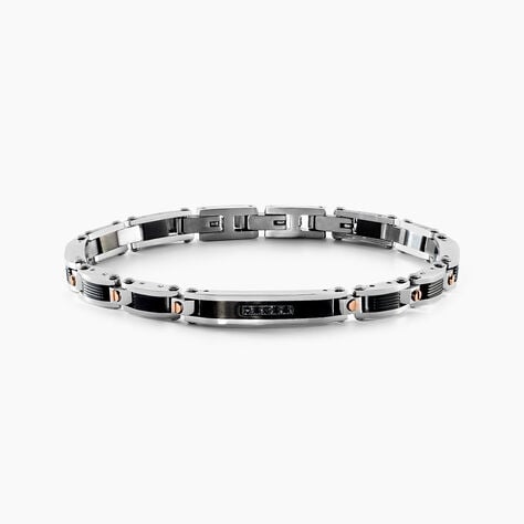 Bracelet Dax Acier Tricolore Oxyde De Zirconium - Bracelets Homme | Histoire d’Or
