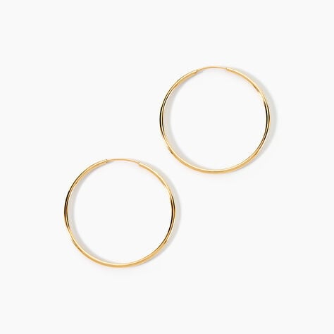 Créoles Dominae Or Jaune - Boucles d'oreilles créoles Femme | Histoire d’Or