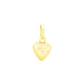 Pendentif Eudocie Coeur Mat Et Brillant Or Jaune - Pendentifs Coeur Famille | Histoire d’Or
