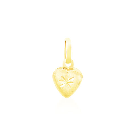 Pendentif Eudocie Coeur Mat Et Brillant Or Jaune - Pendentifs Coeur Famille | Histoire d’Or