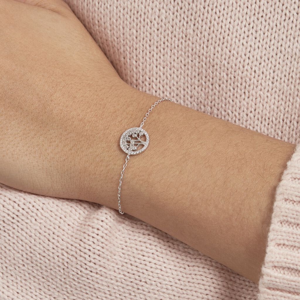Bracelet Chimere Argent Blanc Oxyde De Zirconium - Bracelets Femme | Histoire d’Or