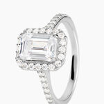Bague Solitaire Cadmos Argent Blanc Oxyde De Zirconium - Bagues de promesse Femme | Histoire d&rsquo;Or