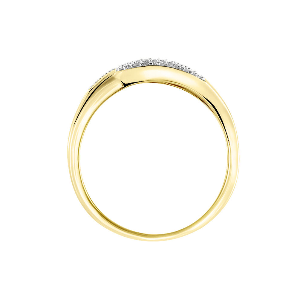 Bague Melisianne Or Jaune Diamant - Bagues avec pierre Femme | Histoire d’Or