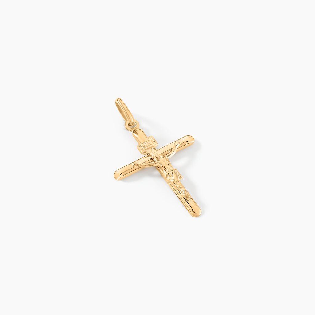 Pendentif Haley Croix Or Jaune - Pendentifs Communion Unisex | Histoire d&rsquo;Or