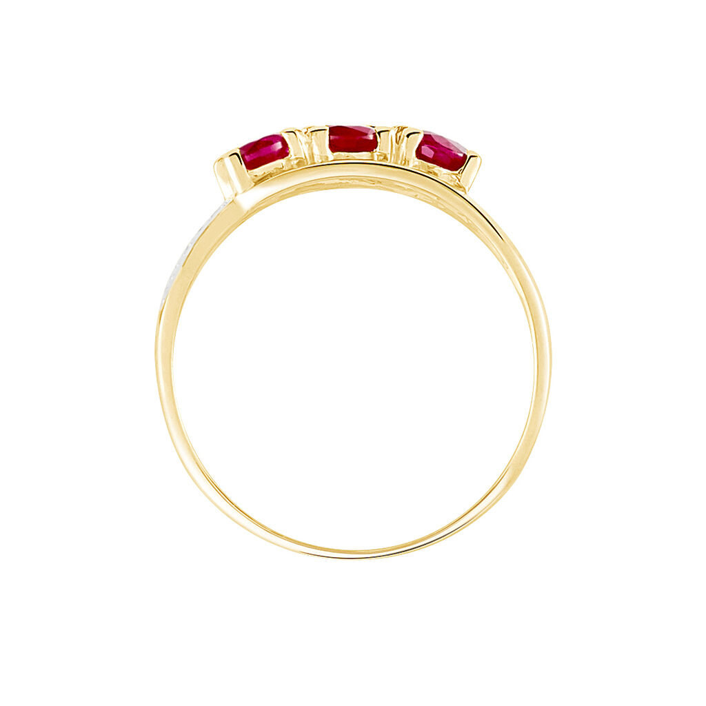 Bague Aurora Or Jaune Rubis - Bagues avec pierre Femme | Histoire d’Or
