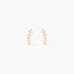 Boucles D'oreilles Puces Delia Or Jaune Oxyde De Zirconium - Clous d'oreilles Femme | Histoire d&rsquo;Or