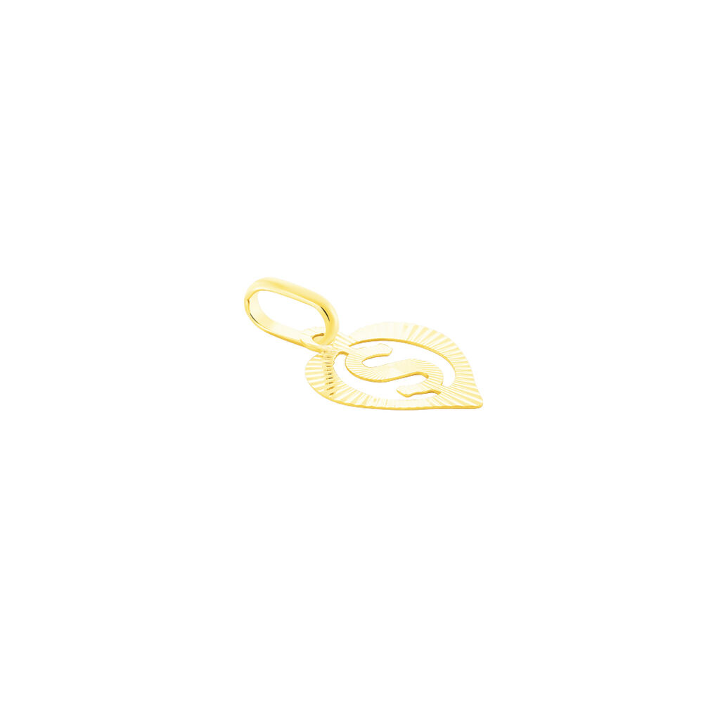 Pendentif Eudocie Coeur Lettre Or Jaune - Pendentifs Femme | Histoire d’Or