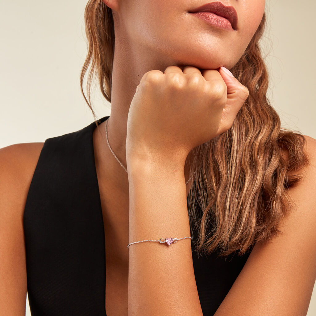 Bracelet Argent Blanc Atieno Oxyde De Zirconium - Bracelets Femme | Histoire d’Or