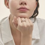 Bague Rejane Or Blanc Diamant - Bagues avec pierre Femme | Histoire d&rsquo;Or