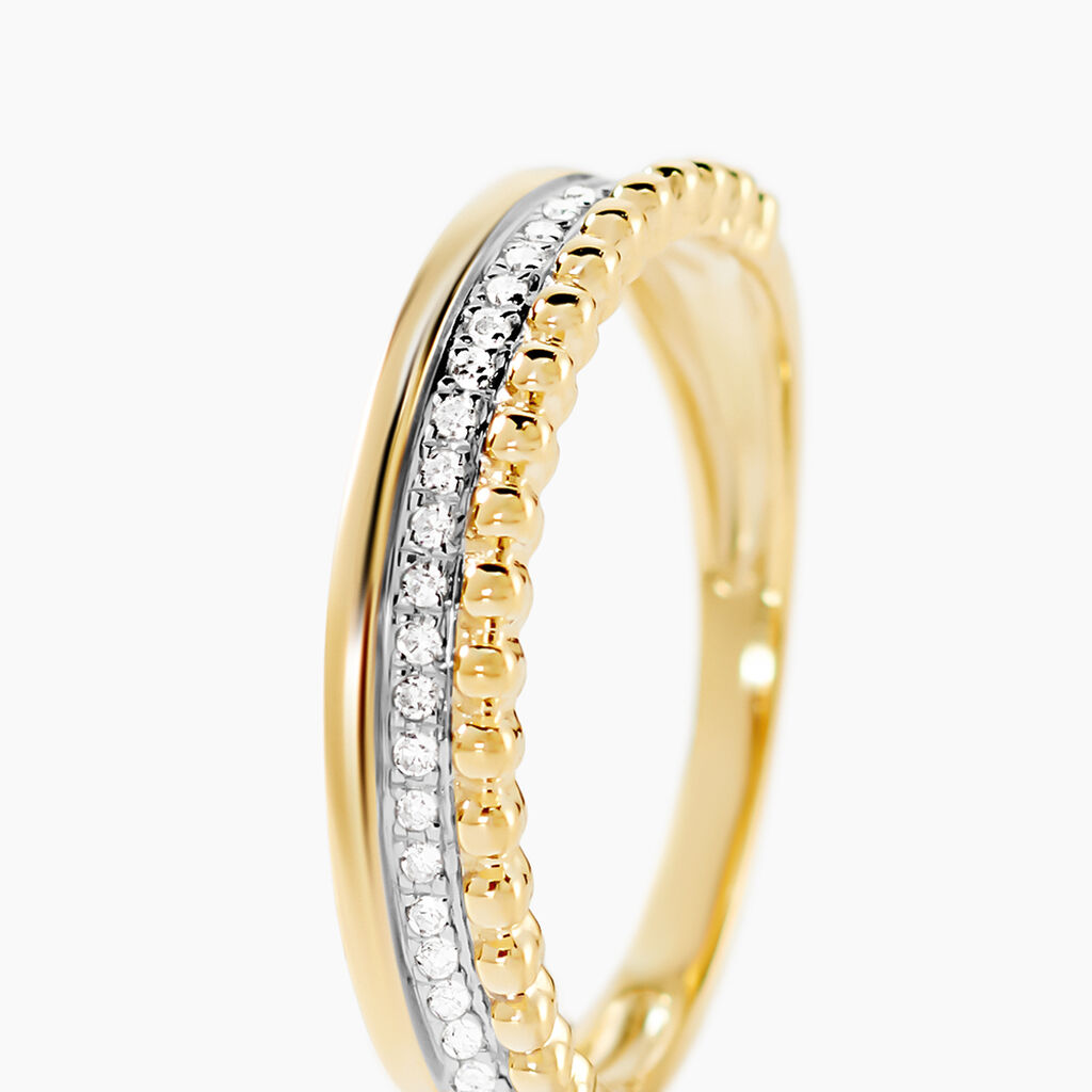 Bague Marcianne Or Jaune Diamant - Bagues avec pierre Femme | Histoire d&rsquo;Or