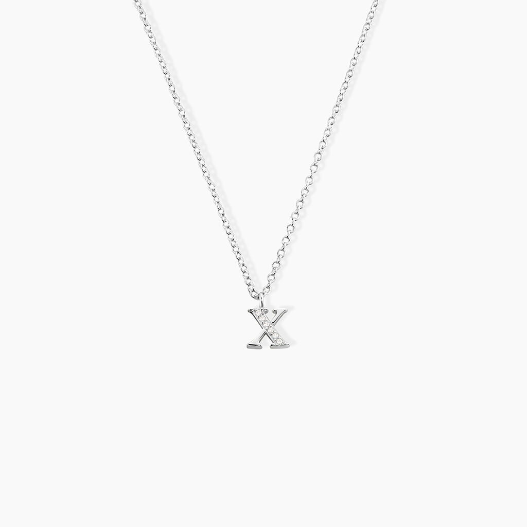 Collier Neruda Argent Blanc Oxyde De Zirconium - Colliers fantaisie Femme | Histoire d&rsquo;Or
