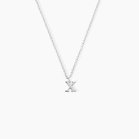 Collier Neruda Argent Blanc Oxyde De Zirconium - Colliers fantaisie Femme | Histoire d&rsquo;Or