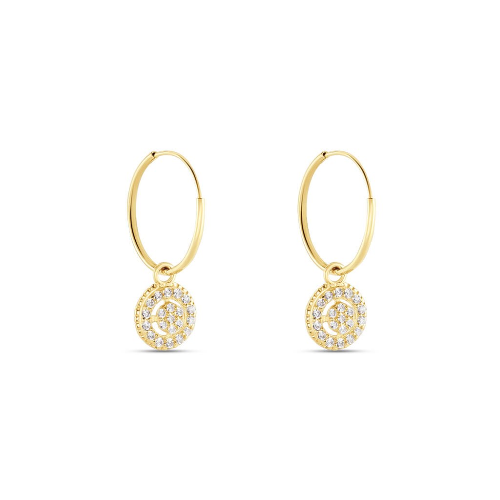 Cr&eacute;oles Lulu Or Jaune Oxyde - Boucles d'oreilles cr&eacute;oles Femme | Histoire d&rsquo;Or