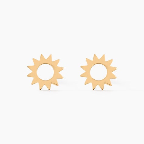 Boucles D'oreilles Puces Adelinda Plaqué Or Jaune - Boucles d'oreilles fantaisie Femme | Histoire d’Or