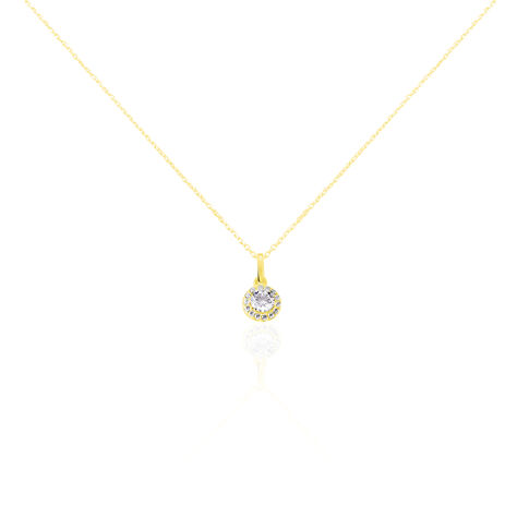 Collier Tahera Or Jaune Oxyde De Zirconium - Colliers Femme | Histoire d&rsquo;Or