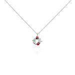 Collier Eliniane Argent Blanc Oxyde De Zirconium - Colliers fantaisie Femme | Histoire d&rsquo;Or