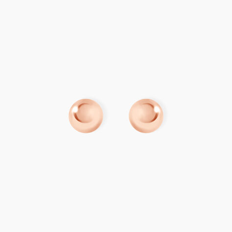 Boucles D'oreilles Puces Virgie Argent Rose - Boucles d'oreilles fantaisie Femme | Histoire d’Or