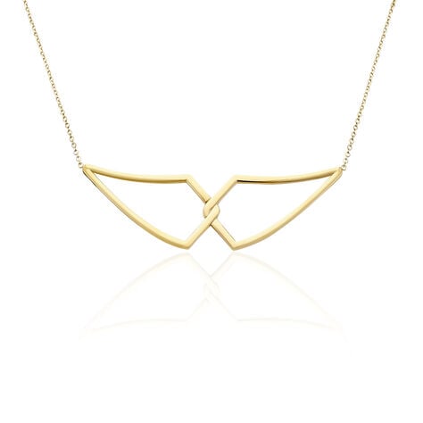 Collier Sautoir Adelind Acier Jaune - Sautoirs Femme | Histoire d’Or