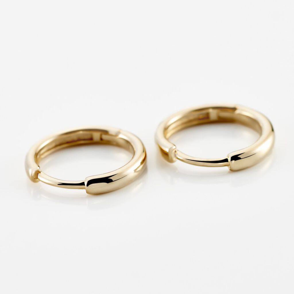 Cr&eacute;oles Plaqu&eacute; Or Eva - Boucles d'oreilles cr&eacute;oles Femme | Histoire d&rsquo;Or