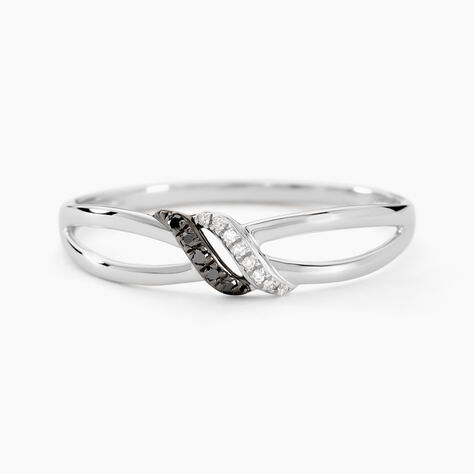 Bague Aline Or Blanc Diamant - Bagues avec pierre Femme | Histoire d’Or