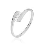 Bague Trilogie Or Blanc Diamant - Bagues avec pierre Femme | Histoire d&rsquo;Or