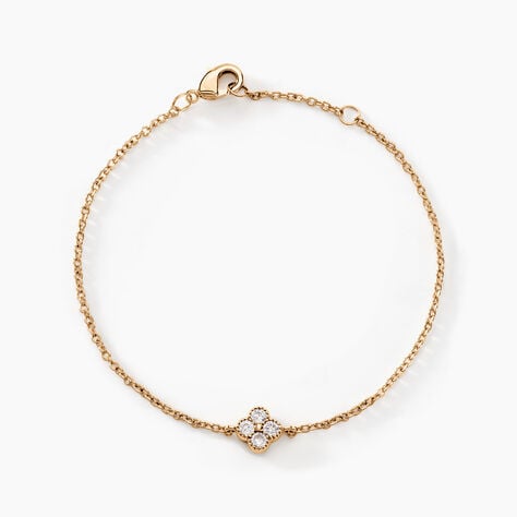Bracelet Laurelle Plaqué Or Doré Oxyde De Zirconium - Bracelets Femme | Histoire d’Or