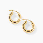 Cr&eacute;oles Chucho Argent Dor&eacute; A L'Or 750/1000 - Boucles d'oreilles cr&eacute;oles Femme | Histoire d&rsquo;Or