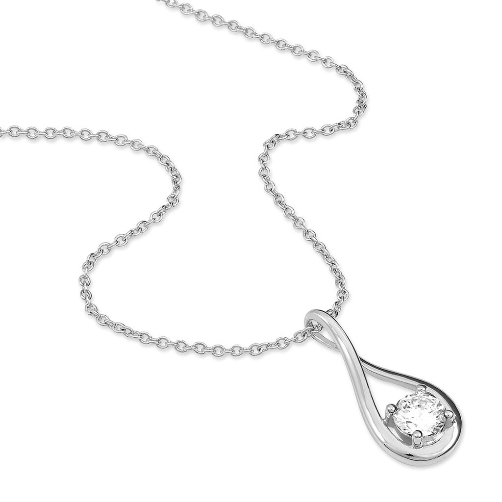 Collier Paloma Argent Blanc Oxyde De Zirconium - Colliers fantaisie Femme | Histoire d’Or