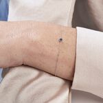 Bracelet Or Blanc Onora Saphir - Bracelets Femme | Histoire d&rsquo;Or