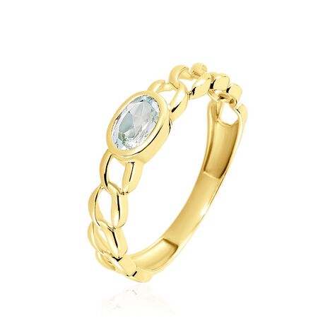 Bague Chain Or Jaune Topaze - Bagues solitaires Femme | Histoire d’Or