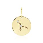 Pendentif Or Jaune Astraea Oxyde De Zirconium - Pendentifs Zodiaque Femme | Histoire d&rsquo;Or