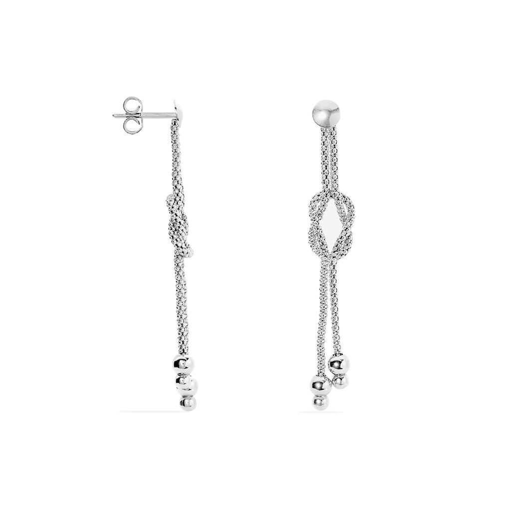 Boucles D'oreilles Pendantes Deauville Argent Blanc - Boucles d'oreilles fantaisie Femme | Histoire d’Or