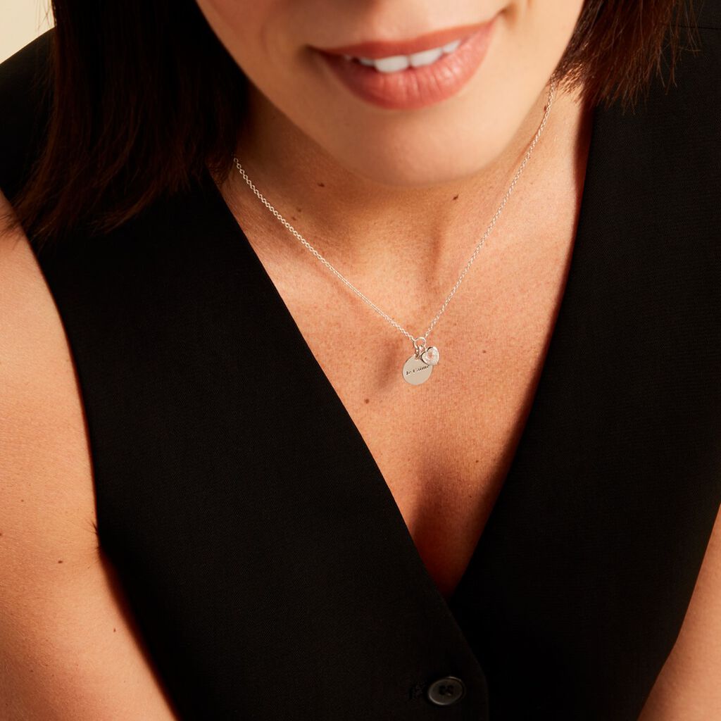 Collier Nikoline Argent Blanc Oxyde De Zirconium - Colliers fantaisie Femme | Histoire d’Or