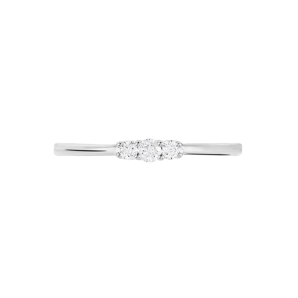 Bague Sabine Or Blanc Diamant - Bagues solitaires Femme | Histoire d&rsquo;Or