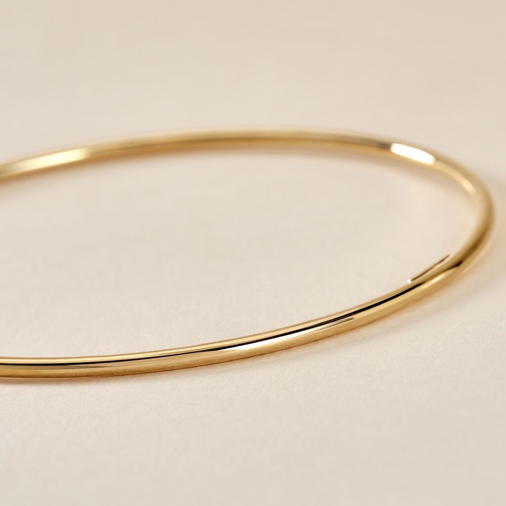 Bracelet Jonc Xylina Fil Rond Lisse Or Jaune - Bracelets joncs Famille | Histoire d&rsquo;Or