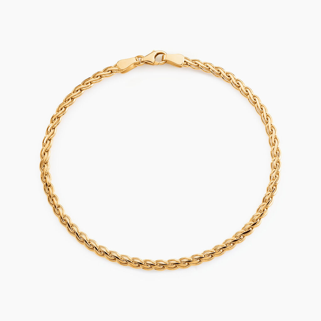 Bracelet Jany Maille Palmier Or Jaune
