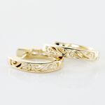 Cr&eacute;oles Or Jaune Aaren Diamants - Boucles d'oreilles cr&eacute;oles Femme | Histoire d&rsquo;Or