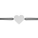 Bracelet Coeur Gravable Or Blanc - Bracelets Coeur Femme | Histoire d’Or