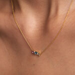 Collier Printemps Pr&eacute;cieux Or Jaune Topaze Am&eacute;thyste - Colliers Femme | Histoire d&rsquo;Or