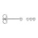 Boucles D'oreilles Puces Ina Argent Blanc - Boucles d'oreilles fantaisie Femme | Histoire d’Or