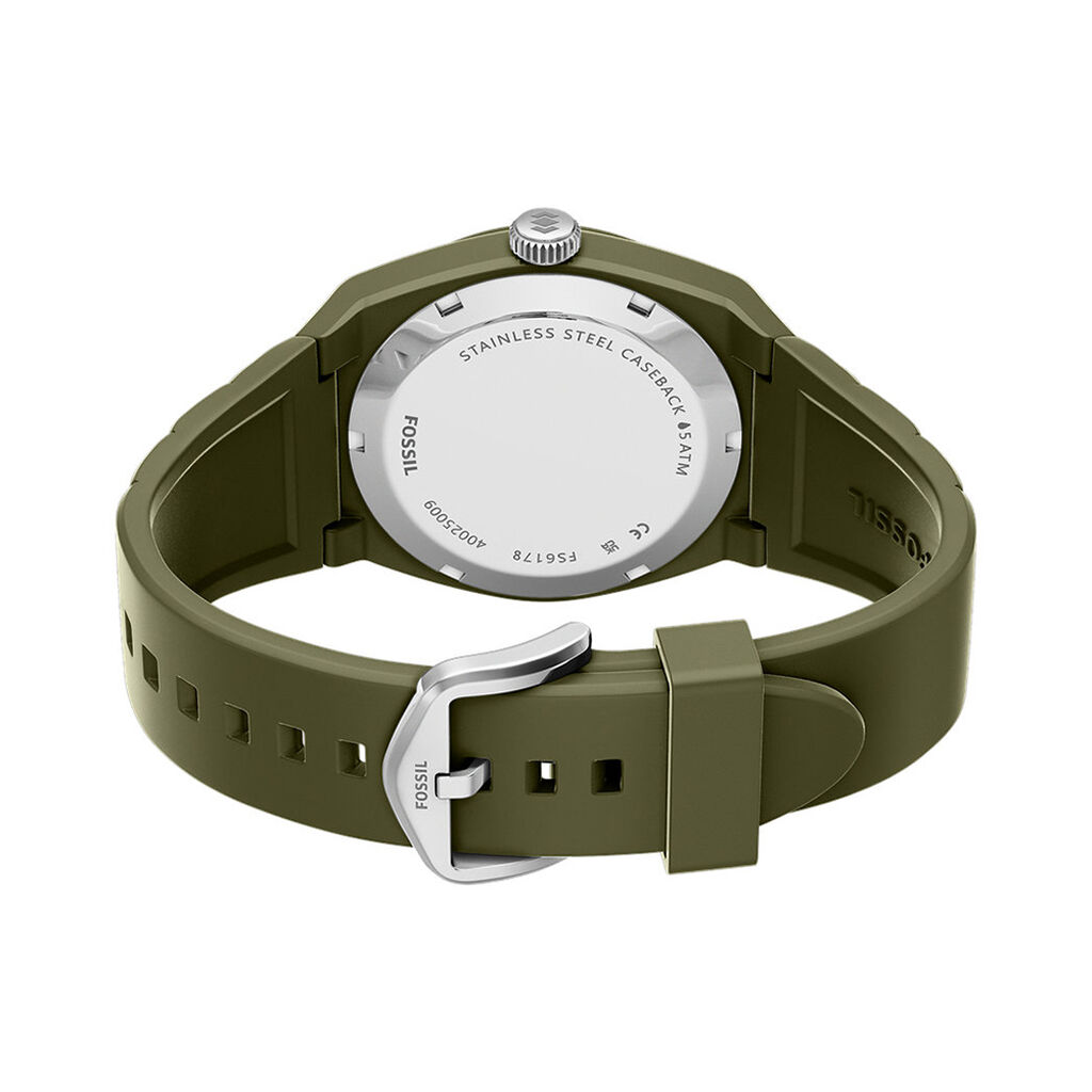 Montre Fossil Everett 3 Hand Kaki - F&ecirc;te des p&egrave;res Homme | Histoire d&rsquo;Or