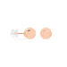 Boucles D'oreilles Puces Fidelia Boule Or Rose - Clous d'oreilles Femme | Histoire d’Or