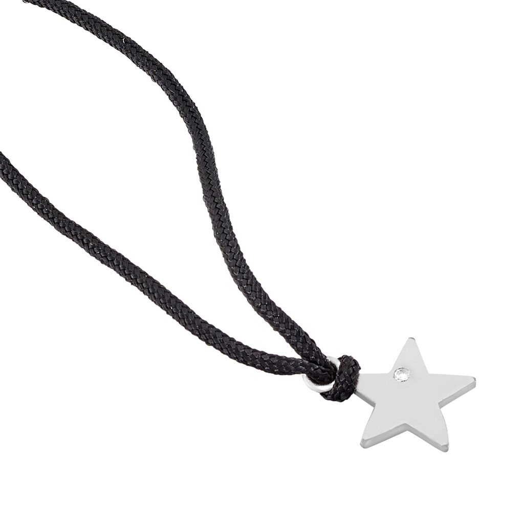 Collier Chris Argent Blanc Oxyde De Zirconium - Colliers fantaisie Femme | Histoire d&rsquo;Or