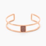 Bracelet Jonc Acier Rose Maria - Bracelets joncs Femme | Histoire d&rsquo;Or